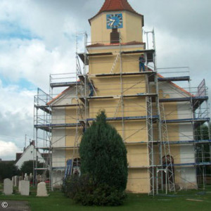 kirchen turm renovierung